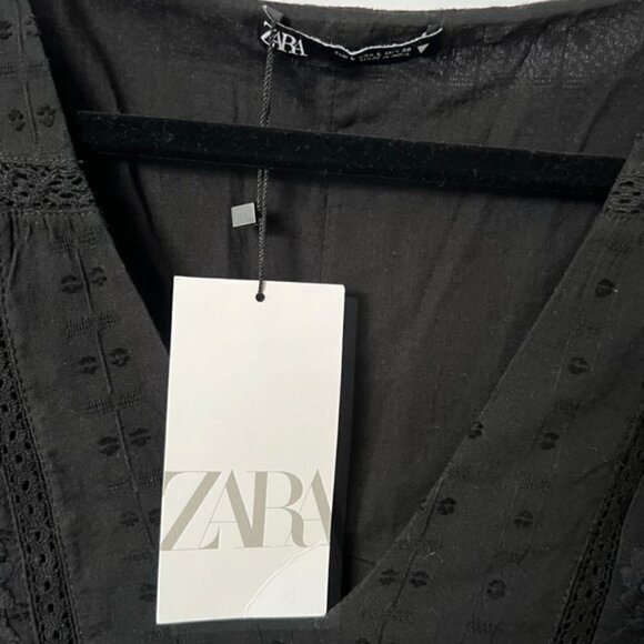 Zara, Women’s Short Lace Dress - Black. Size: L (US). NWT - Picture 6 of 15